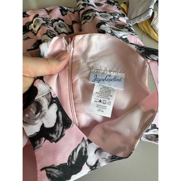 Jayne Copeland Girls' Floral Print Shantung Dress - Picture 3 of 6